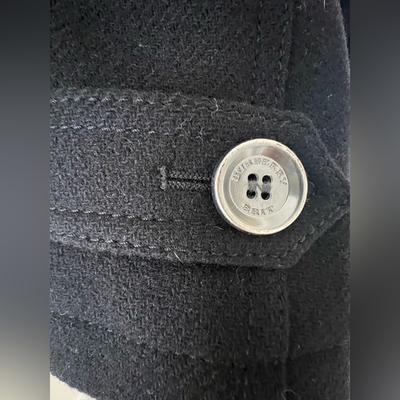 Burberry Brit Rushworth Belted Wool/Cashmere Black Coat, Size 2US, 36EU - Picture 8 of 12